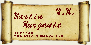 Martin Murganić vizit kartica